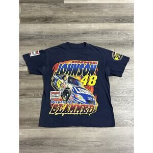 Vintage 2004 Jimmie Johnson #48 Prepare To Be Slammed Double Sided Shirt - Large